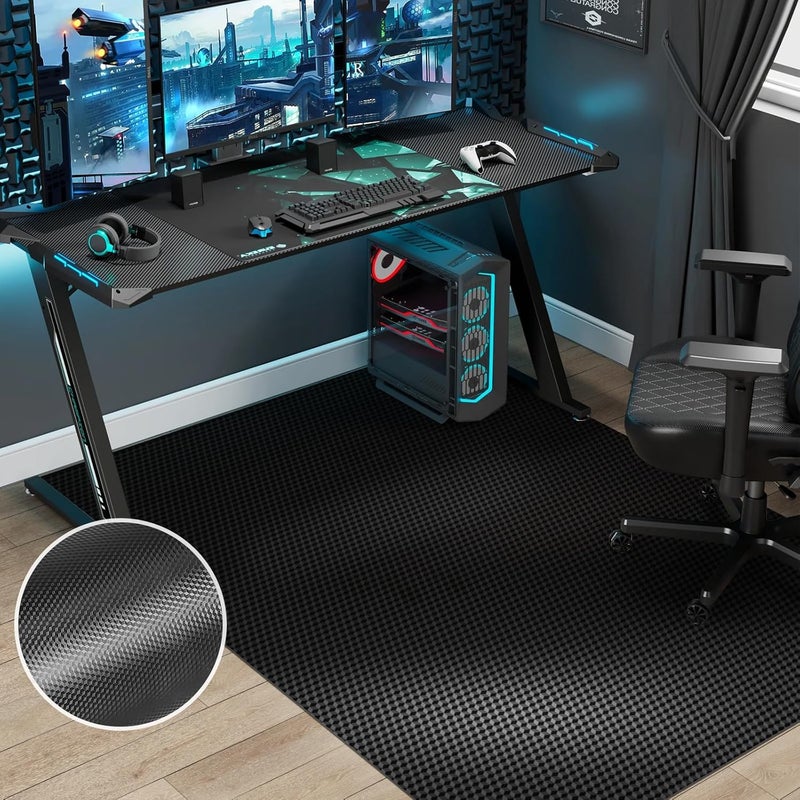 KEYDOL 36” x 48” Waterproof Chair Mat for Hardwood, Office Chair Mat for Rolling Chair, Desk Mat for Hardwood Floor, Floor Mat for Home Office, Anti-Slip PVC Floor Protector for Gaming Room - Image 1